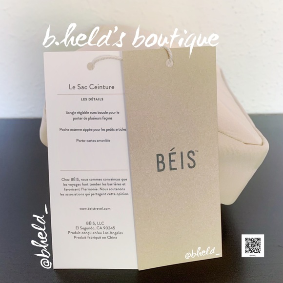 BÉIS The Belt Bag in Beige Cream Tan Neutral Brand New NWT - Picture 2 of 16